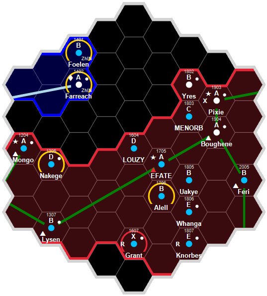 The region of space around Louzy, to a distance of jump-6.